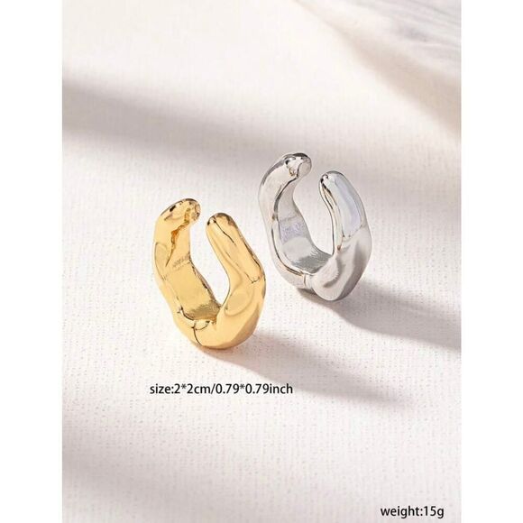 Cubic Zircon Ear Cuff for Women Trendy Non Piercing Sparkling Cartilage Earrings - Picture 3 of 3